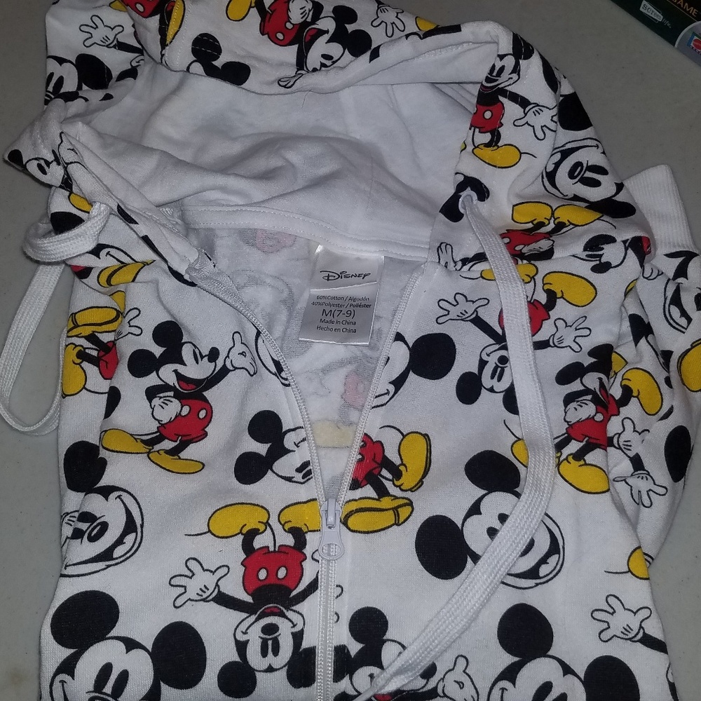 Mickey mouse zip up hoodie